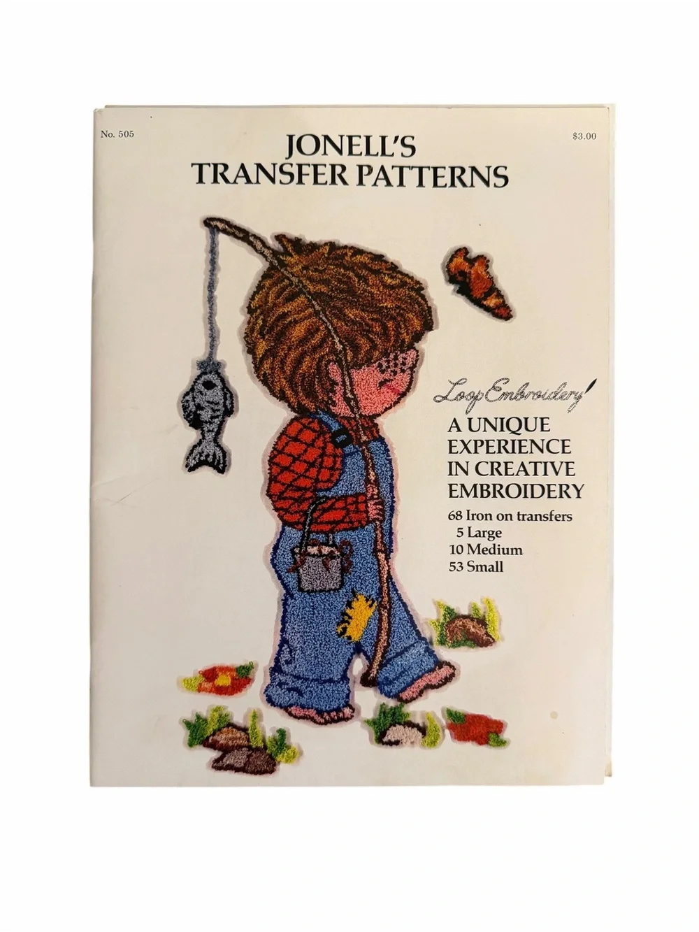 Vintage 1977 Jonell's Transfer Patterns book (#505) with 20 Full Pages